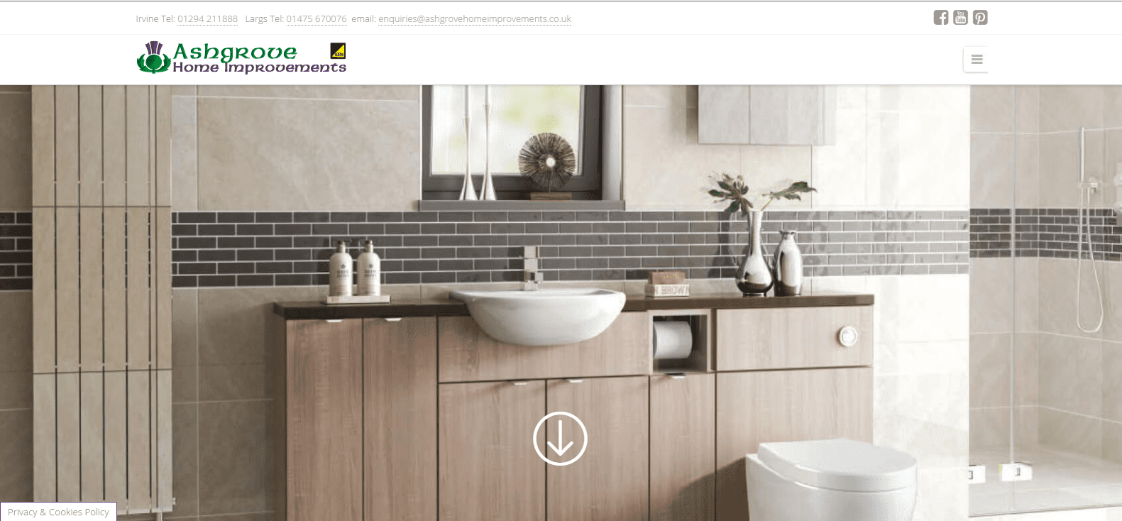WordPress Website for Ashgrove Home Improvements by Corrie D Marketing