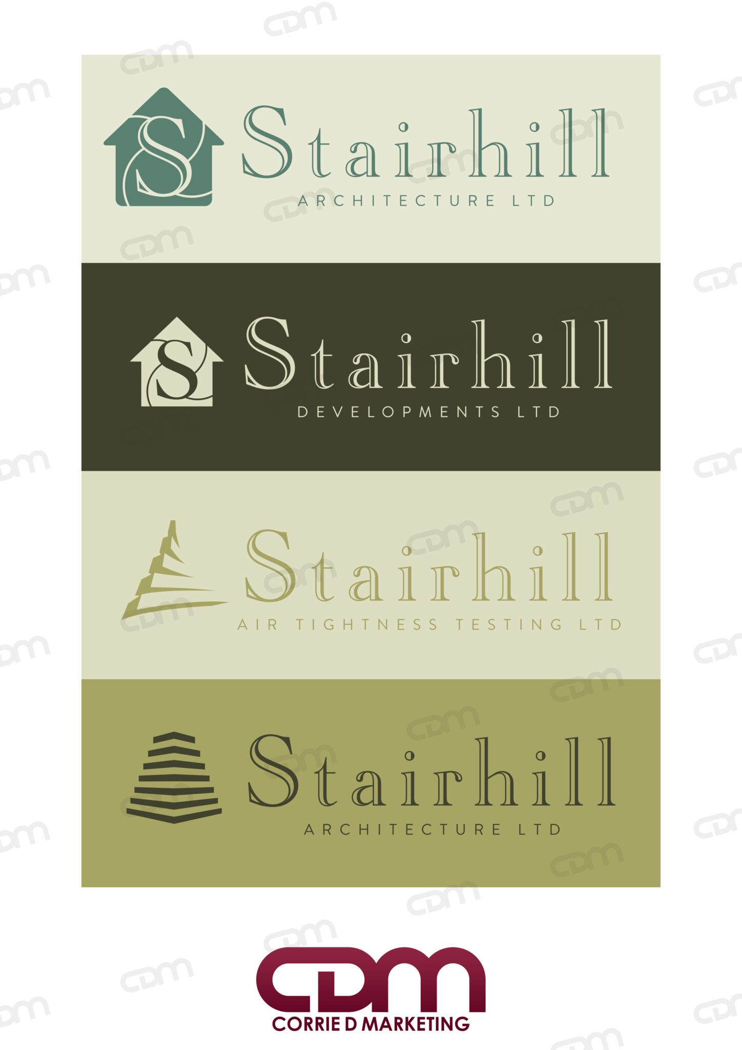 CDM Logo concept for Stairhill