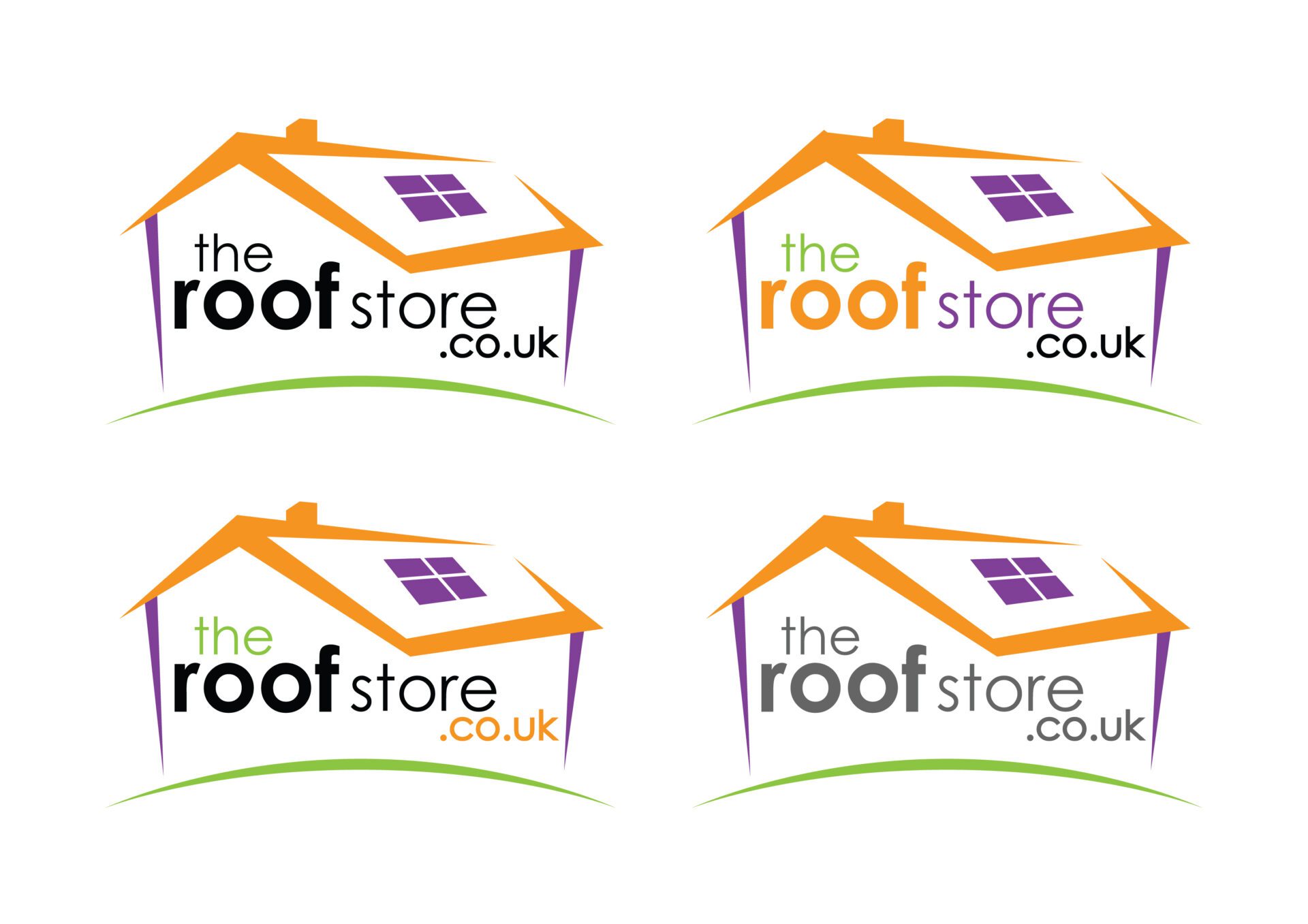 Corrie D Marketing The Roof Store Graphic Design Logo The Roof Store Logo Options