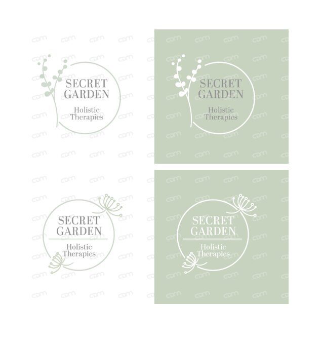 Corrie D Marketing Logo Design Concepts Secret Garden Holistic Therapies